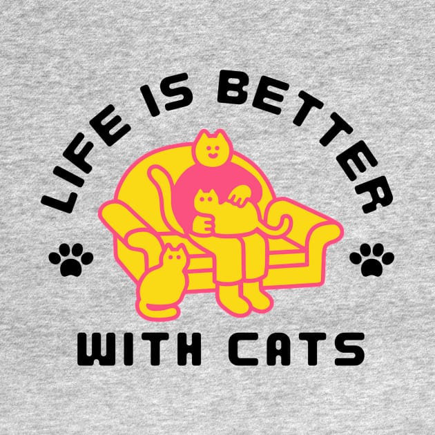 Life is better with cats by LadyAga